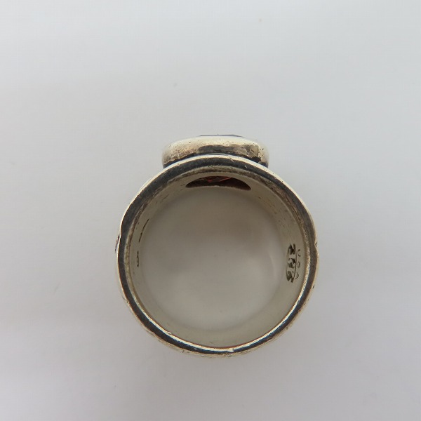 実際に弊社で買取させて頂いたLEATHERS AND TREASURES/レザーズ＆トレジャーズ ガーネットリング 11-12号の画像 5枚目