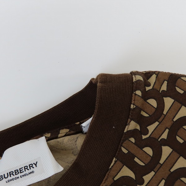 実際に弊社で買取させて頂いたBURBERRY/バーバリー ロゴ総柄オーバーサイズTシャツ 8018239/Sの画像 6枚目