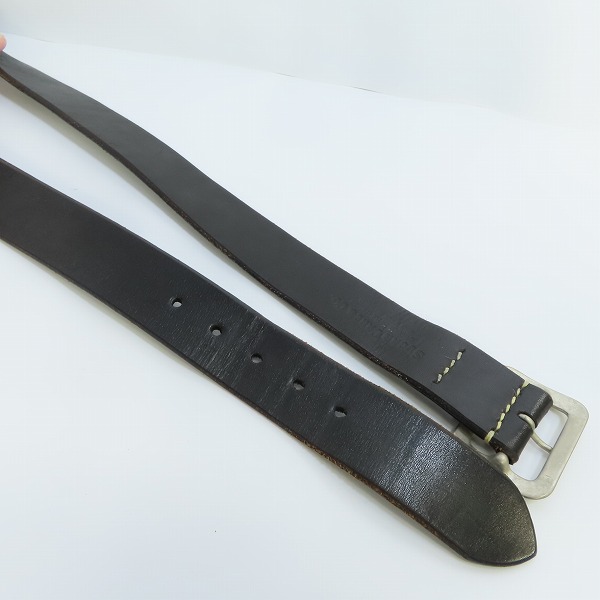実際に弊社で買取させて頂いた(1)SUGAR CANE/シュガーケーン ギャリソンベルト ブラック Size：36の画像 3枚目