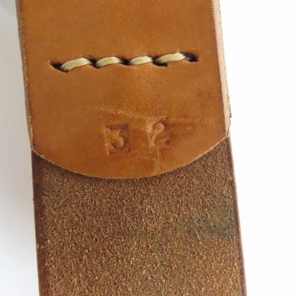 実際に弊社で買取させて頂いたSUGAR CANE/シュガーケーン スタッズ レザーベルト 32の画像 4枚目