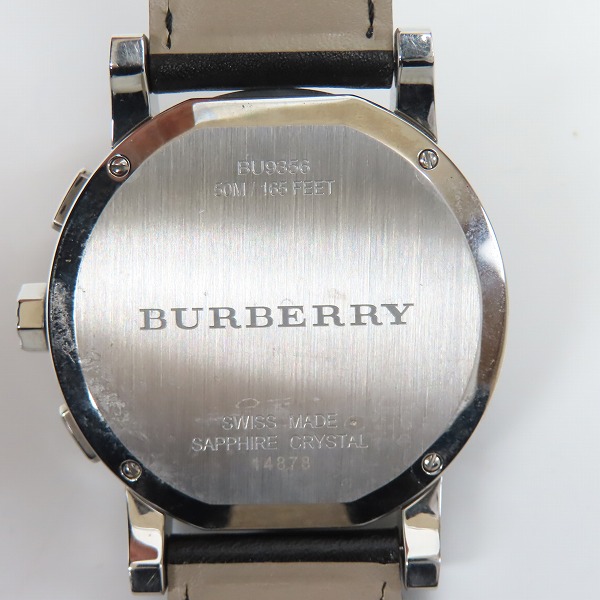 実際に弊社で買取させて頂いたBURBERRY/バーバリー クロノグラフ 腕時計 BU9356【動作未確認】の画像 3枚目