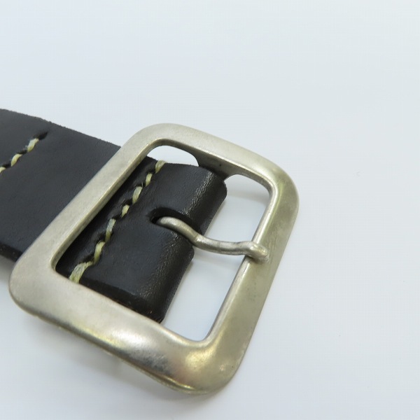 実際に弊社で買取させて頂いた(2)SUGAR CANE/シュガーケーン ギャリソンベルト ブラック Size：36の画像 8枚目