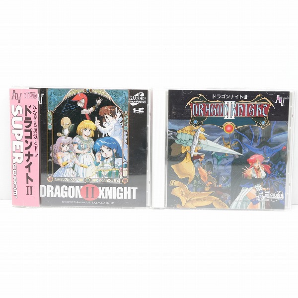 PCエンジン ソフト SUPER CD-ROM2 NEC ドラゴンナイトII,III 2点セット 