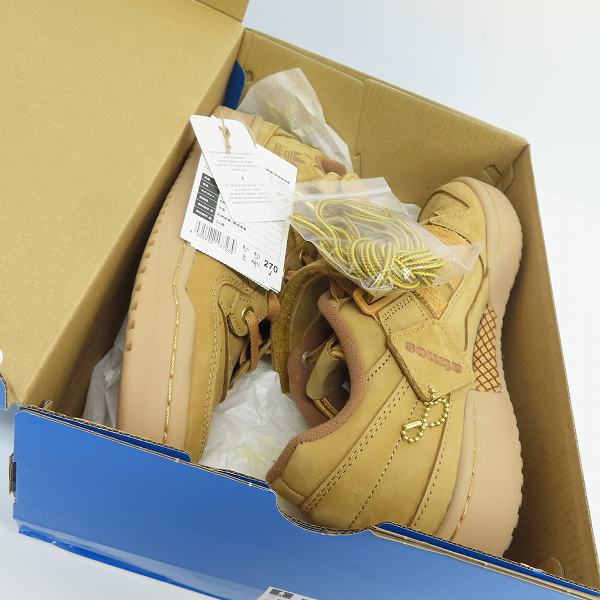 実際に弊社で買取させて頂いたadidas/アディダス FORUM LOW atmos WHEAT フォーラムロー アトモス GX3953/27.0の画像 8枚目