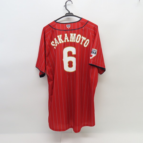 ASICS 日本代表ユニフォーム SAKAMOTO 6 Mサイズ asics/アシックス 日本代表 侍ジャパン レプリカユニフォーム 坂本勇人