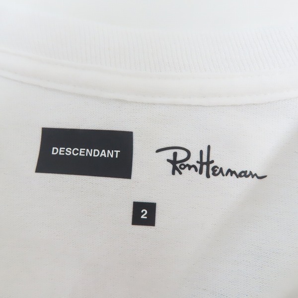 実際に弊社で買取させて頂いたDESCENDANT×Ron Herman/ディセンダント×ロンハーマン 長袖Tシャツ バックプリント/2の画像 2枚目