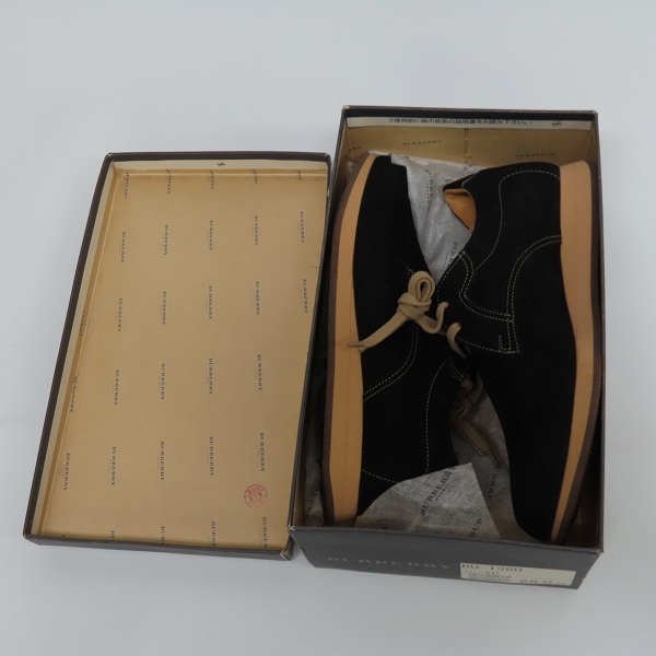 実際に弊社で買取させて頂いたBURBERRY/バーバリー レザーシューズ/ブラック/1360/25の画像 7枚目