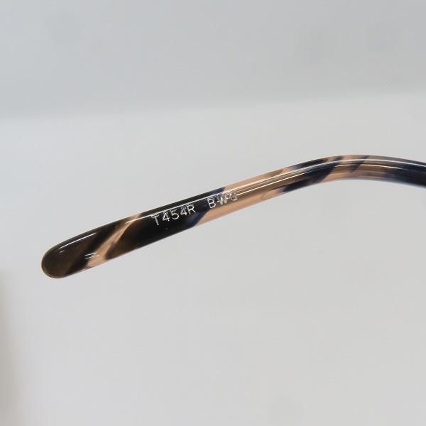 実際に弊社で買取させて頂いた金子眼鏡/カネコガンキョウ 井戸多美男作 メガネフレーム T454R BWG の画像 8枚目