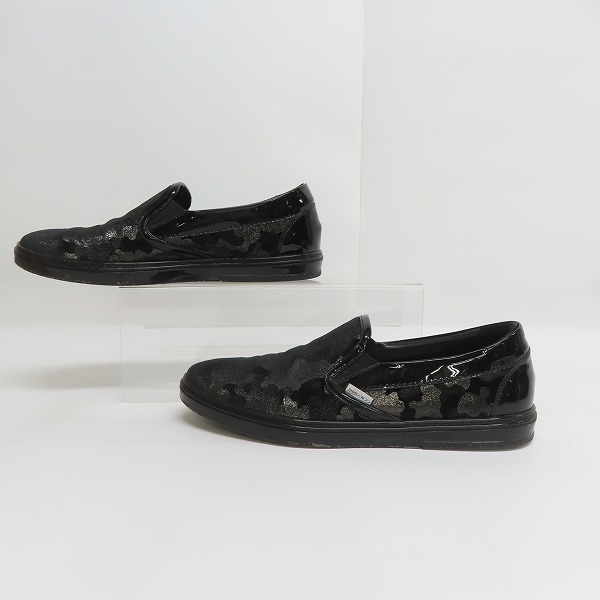 実際に弊社で買取させて頂いたJIMMY CHOO/ジミーチュウ 迷彩 カモフラ柄 スリッポンシューズ/45の画像 3枚目