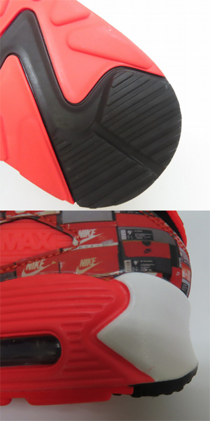 実際に弊社で買取させて頂いた【未使用】NIKE×atmos/ナイキ×アトモス AIR MAX 90 PRNT "WE LOVE NIKE"/エアマックス90 プリント AQ0926-001/26の画像 7枚目