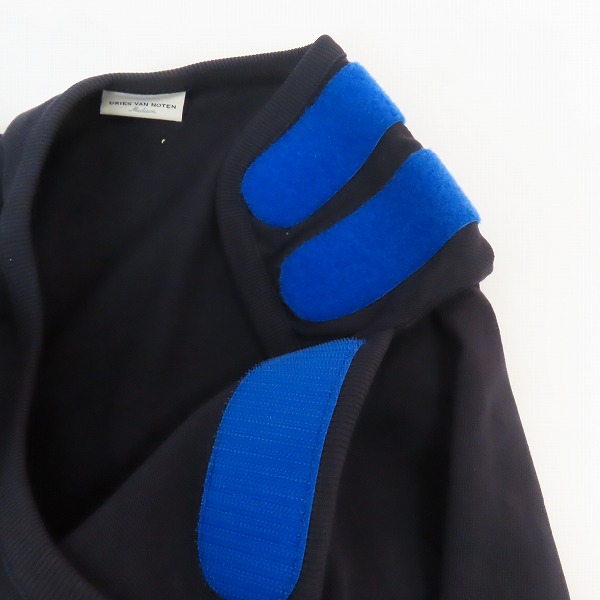 実際に弊社で買取させて頂いたDRIES VAN NOTEN/ドリスヴァンノッテン マジックテープ/ジップ 長袖カットソー Mの画像 4枚目