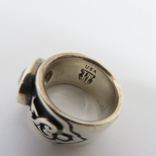 実際に弊社で買取させて頂いたLEATHERS AND TREASURES/レザーズ＆トレジャーズ ストーンリング 8.5-9.5号の画像 6枚目