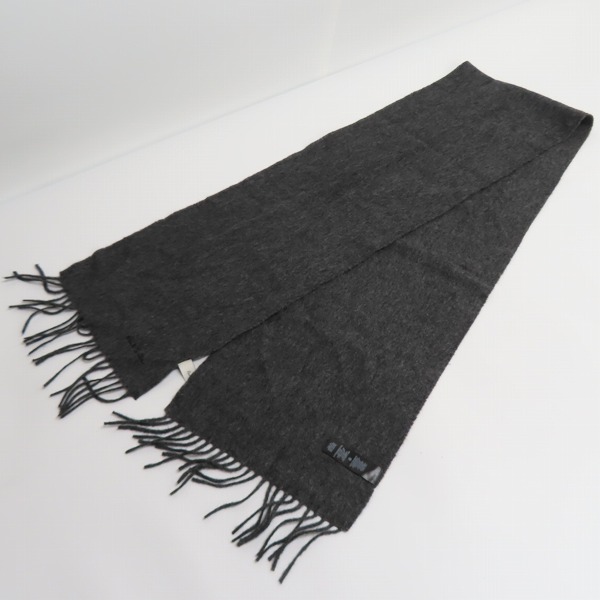 実際に弊社で買取させて頂いたPaul Smith/ポールスミス ロゴ刺繍 ウールマフラーの画像 4枚目