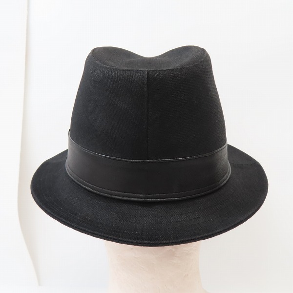 実際に弊社で買取させて頂いたBACKBONE THE CLASSIC/バックボーンザクラシック ディアスキンリボン 中折れハット/Lの画像 3枚目