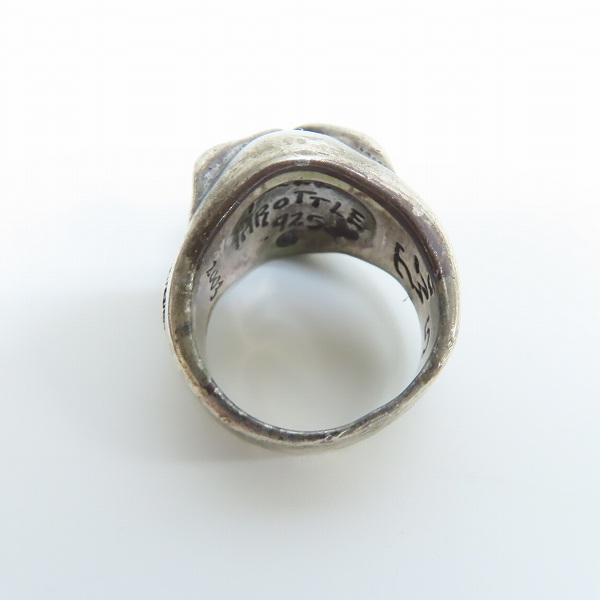 実際に弊社で買取させて頂いたTRAVIS WALKER/トラヴィスワーカー FULL THROTTLE RING スカル リングの画像 5枚目