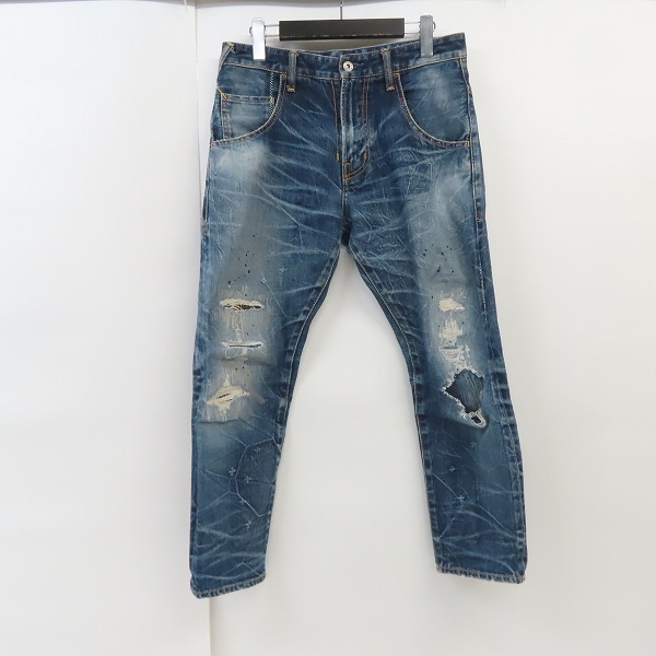 実際に弊社で買取させて頂いたVANQUISH ×Fragment Design/ヴァンキッシュ × フラグメントデザイン CROPPEDデニムパンツ VFP5017/28