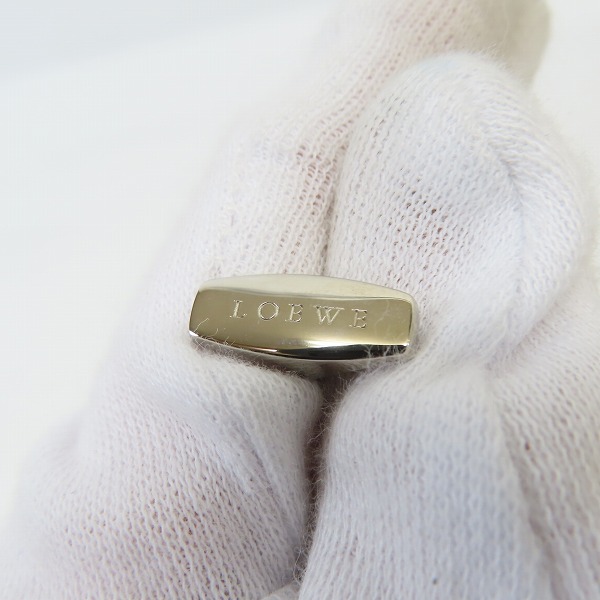 実際に弊社で買取させて頂いたLOEWE/ロエベ 石付き カフス/カフスボタン スウィヴル式の画像 5枚目