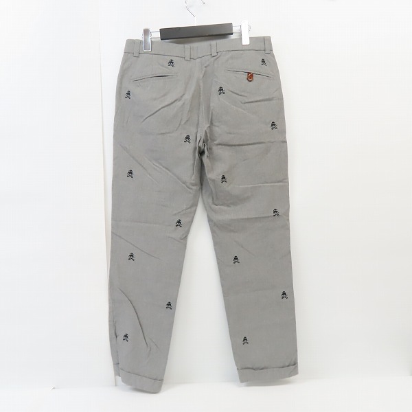実際に弊社で買取させて頂いたBROOKS BROTHERS/ブルックスブラザーズ ロゴ 総柄 刺繍 コットンパンツ 32の画像 1枚目
