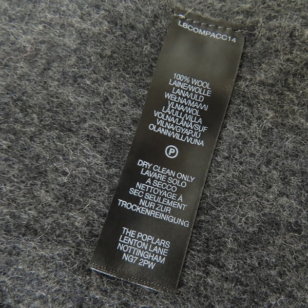 実際に弊社で買取させて頂いたPaul Smith/ポールスミス ロゴ刺繍 ウールマフラーの画像 3枚目