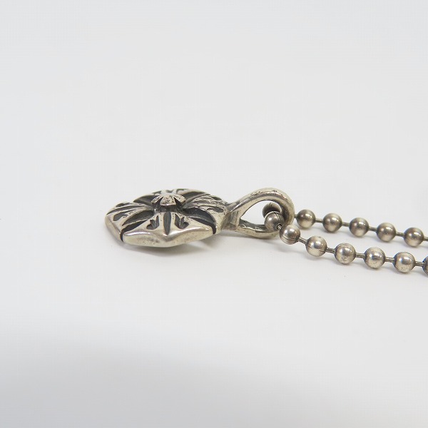 実際に弊社で買取させて頂いたBILL WALL LEATHER/ビルウォールレザー スモールセーラークロス ペンダントトップ w/ボールチェーンの画像 3枚目