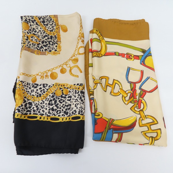 実際に弊社で買取させて頂いたCELINE/セリーヌ 大判スカーフ 2点セット