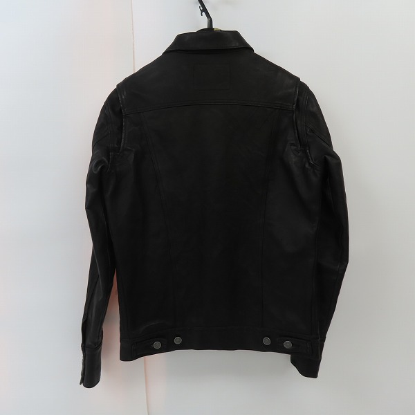 実際に弊社で買取させて頂いたBACKBONE/バックボーン ディアスキン レザー シャツジャケット BB08FW-LDB01/Mの画像 1枚目
