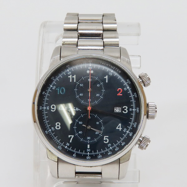 実際に弊社で買取させて頂いたPaul Smith /ポールスミス クロノグラフ メタルバンド 腕時計