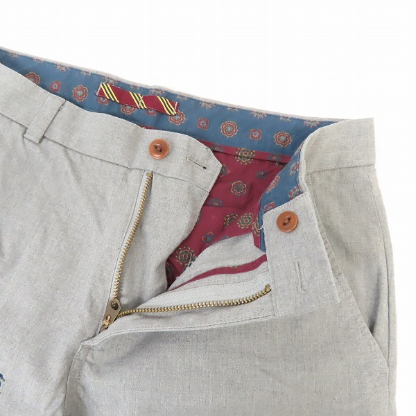 実際に弊社で買取させて頂いたBROOKS BROTHERS/ブルックスブラザーズ ロゴ 総柄 刺繍 コットンパンツ 32の画像 4枚目