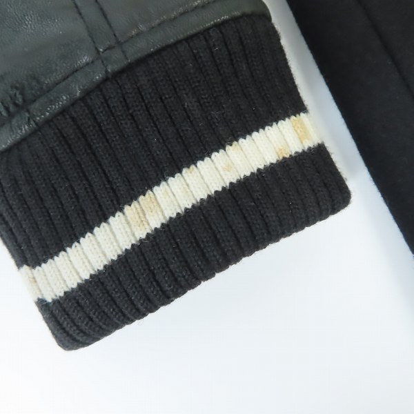 実際に弊社で買取させて頂いたBEAMS HEART/ビームスハート 袖レザー スタジャン ジャケット42-18-0404-819/Mの画像 8枚目