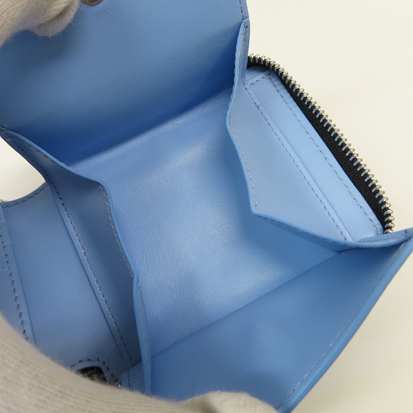 実際に弊社で買取させて頂いたBURBERRY/バーバリー ラウンドファスナー 二つ折り財布 コンパクトウォレット ネックストラップ/8049321の画像 5枚目