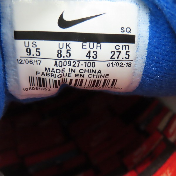 実際に弊社で買取させて頂いたNIKE×atmos/ナイキ×アトモス AIR MAX 1 PRNT/エアマックス1 プリント AQ0927-100/27.5の画像 5枚目