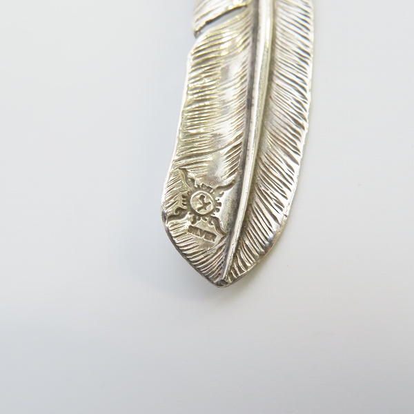 実際に弊社で買取させて頂いたFIRST ARROWS/ファーストアローズ K18付き 上金 右向き フェザー/ALL K18 SPメタル P-390/チェーン ネックレスの画像 4枚目