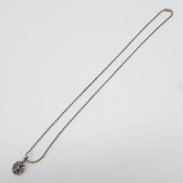 実際に弊社で買取させて頂いたBILL WALL LEATHER/ビルウォールレザー スモールセーラークロス ペンダントトップ w/ボールチェーンの画像 8枚目