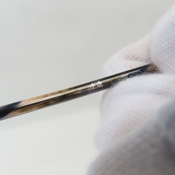 実際に弊社で買取させて頂いた金子眼鏡/カネコガンキョウ 井戸多美男作 メガネフレーム T454R BWG の画像 7枚目