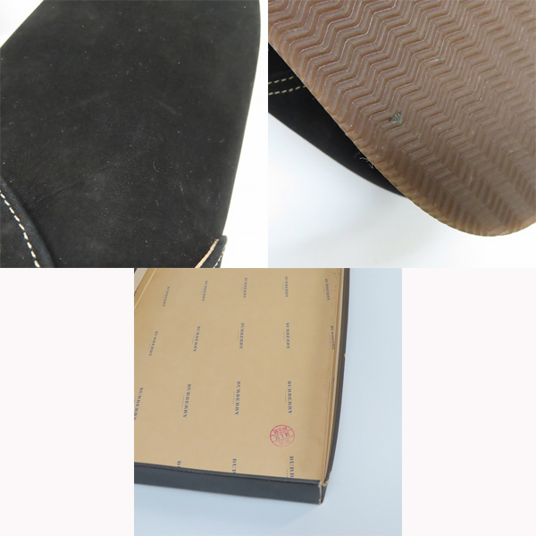 実際に弊社で買取させて頂いたBURBERRY/バーバリー レザーシューズ/ブラック/1360/25の画像 6枚目