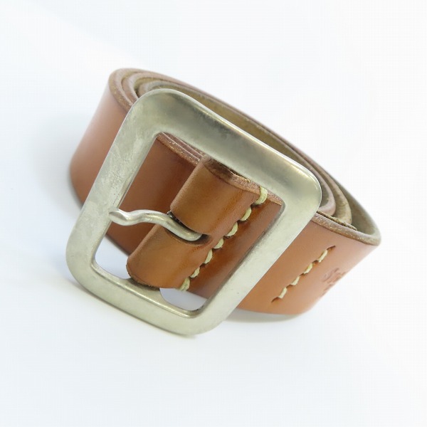 実際に弊社で買取させて頂いたSUGAR CANE/シュガーケーン ギャリソンベルト ライトブラウン Size：36