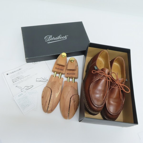 実際に弊社で買取させて頂いたPARABOOT/パラブーツ MICHAEL MARCHE Ⅱ/ミカエル レザーシューズ /41.5の画像 7枚目