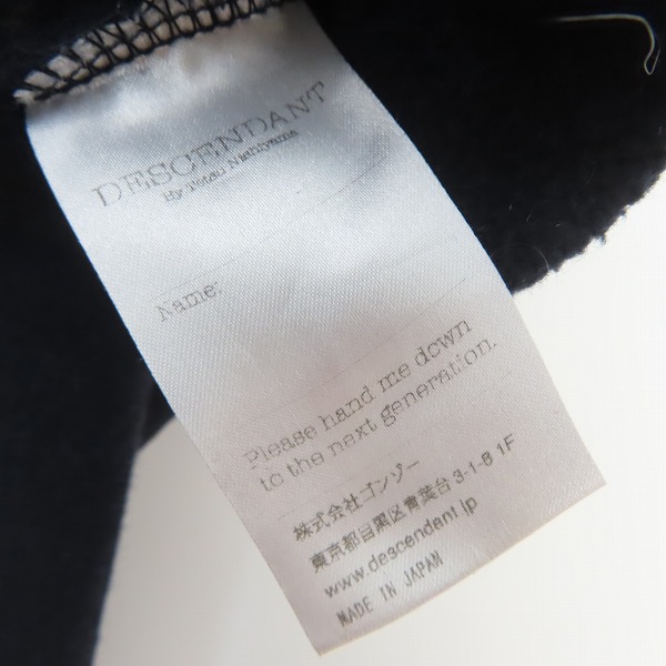 実際に弊社で買取させて頂いたDESCENDANT/ディセンダント 刺繍 スウェット トレーナー/2の画像 4枚目