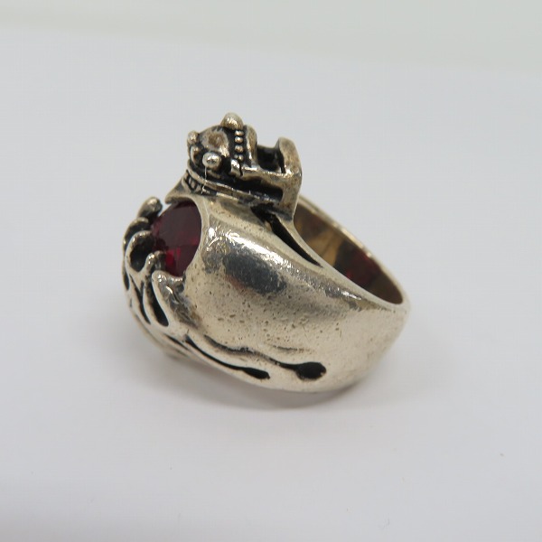 実際に弊社で買取させて頂いたLeathers & Treasures/レザーズアンドトレジャーズ フレイムハートキングクラウン リング 10-12号の画像 2枚目