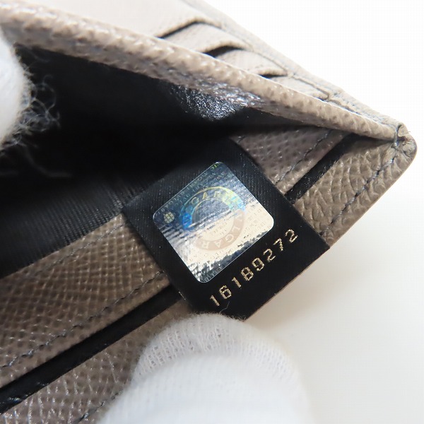 実際に弊社で買取させて頂いたBVLGARI/ブルガリ ブルガリブルガリ マン/BB MAN 二つ折りレザー財布の画像 8枚目