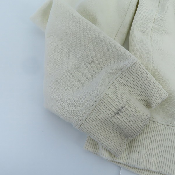 実際に弊社で買取させて頂いた【JPタグ】サンローランパリ 18AW ロゴプリントダメージ加工プルオーバーパーカー 60TZ 561169 YB2ZW 9721/Sの画像 8枚目