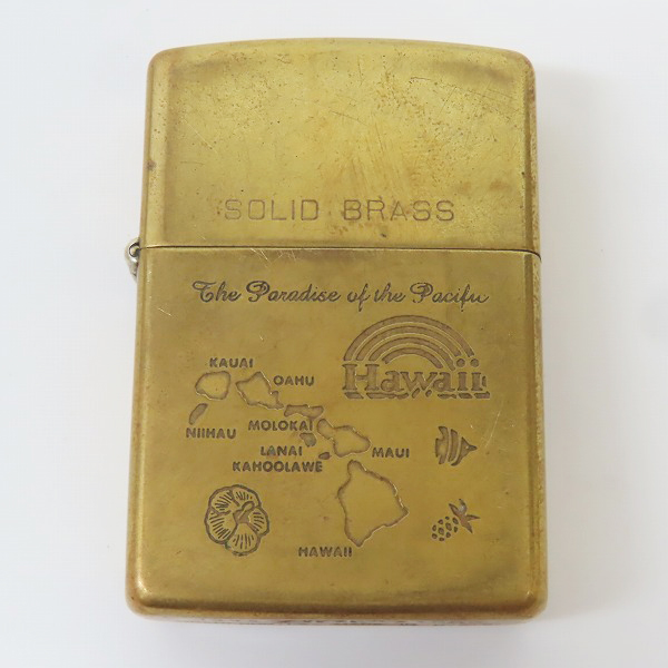ZIPPO/ジッポー SOLID BRASS Hawaii 1932-1992/92年製の買取実績 