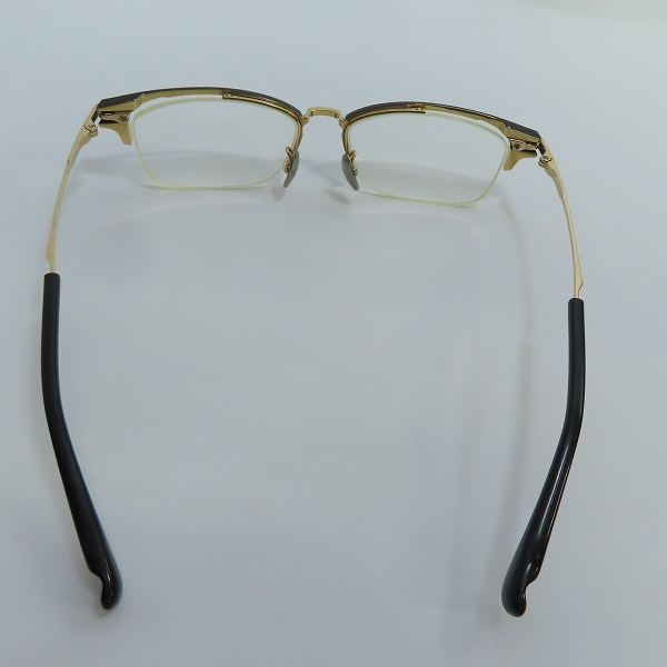 実際に弊社で買取させて頂いた999.9/フォーナインズ ハーフリム メガネフレーム S-350Tの画像 3枚目