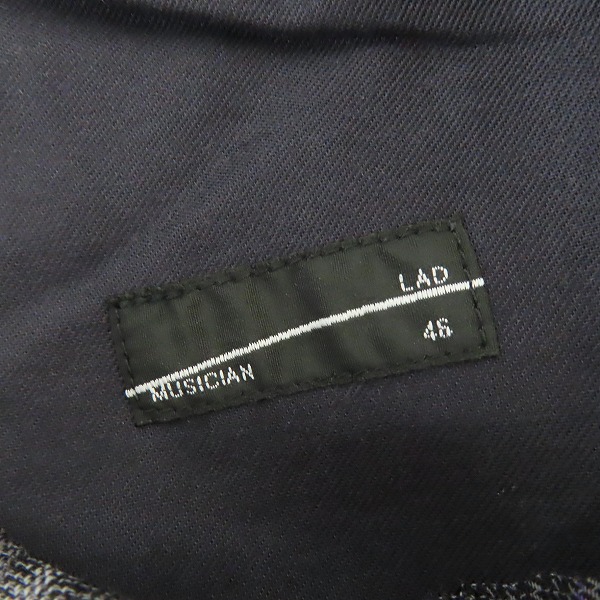 実際に弊社で買取させて頂いたLAD MUSICIAN/ラッドミュージシャン  21AW ワイドパンツ チェック柄 2121-506/46の画像 2枚目