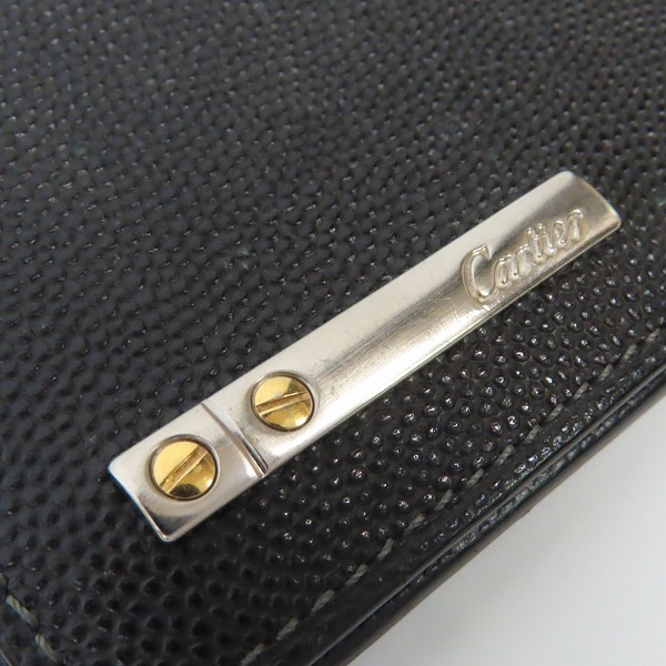 実際に弊社で買取させて頂いたCartier/カルティエ レザー メタルプレート 名刺入れ/カードケースの画像 6枚目