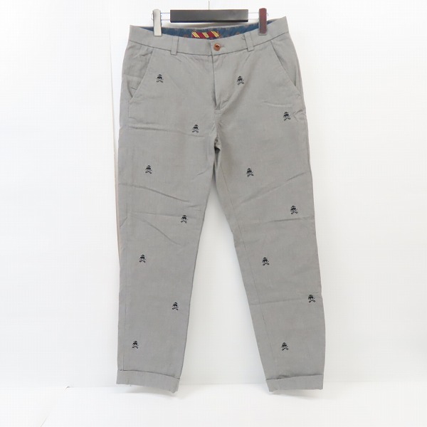 実際に弊社で買取させて頂いたBROOKS BROTHERS/ブルックスブラザーズ ロゴ 総柄 刺繍 コットンパンツ 32