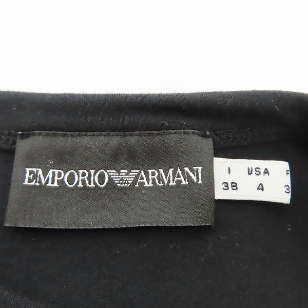 実際に弊社で買取させて頂いた【JPタグ】EMPORIO ARMANI/エンポリオ アルマーニ スパンコールロゴ Tシャツ/38の画像 2枚目
