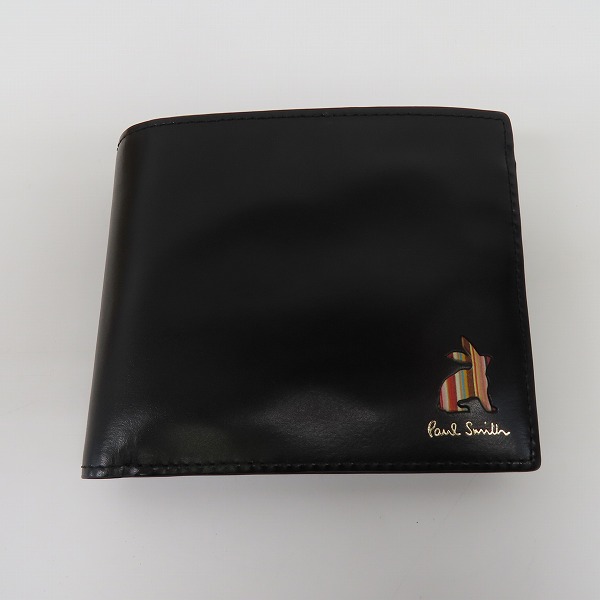実際に弊社で買取させて頂いたPaul Smith/ポールスミス マーケトリーストライプラビット 二つ折り財布 ショートウォレット P164