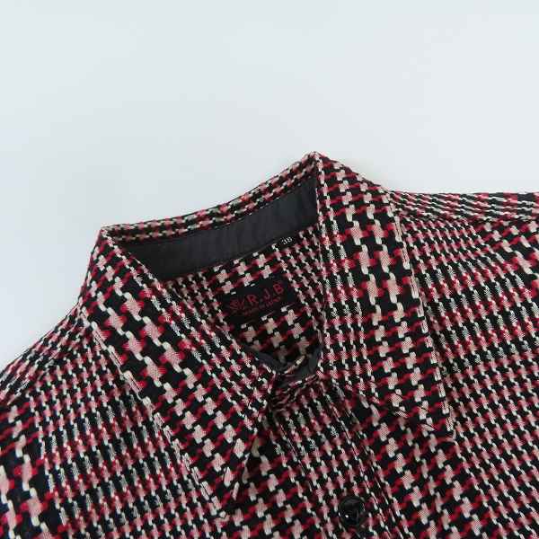 実際に弊社で買取させて頂いたR.J.B/アールジェイビー フラットヘッド 編みデザイン ロングスリーブ フランネルシャツ 38の画像 5枚目