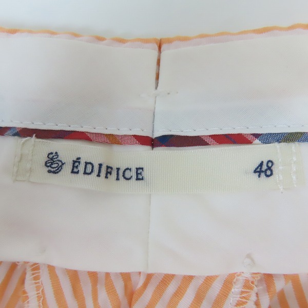 実際に弊社で買取させて頂いたEDIFICE/エディフィス ストライプ ショートパンツ LEDOME /48の画像 2枚目